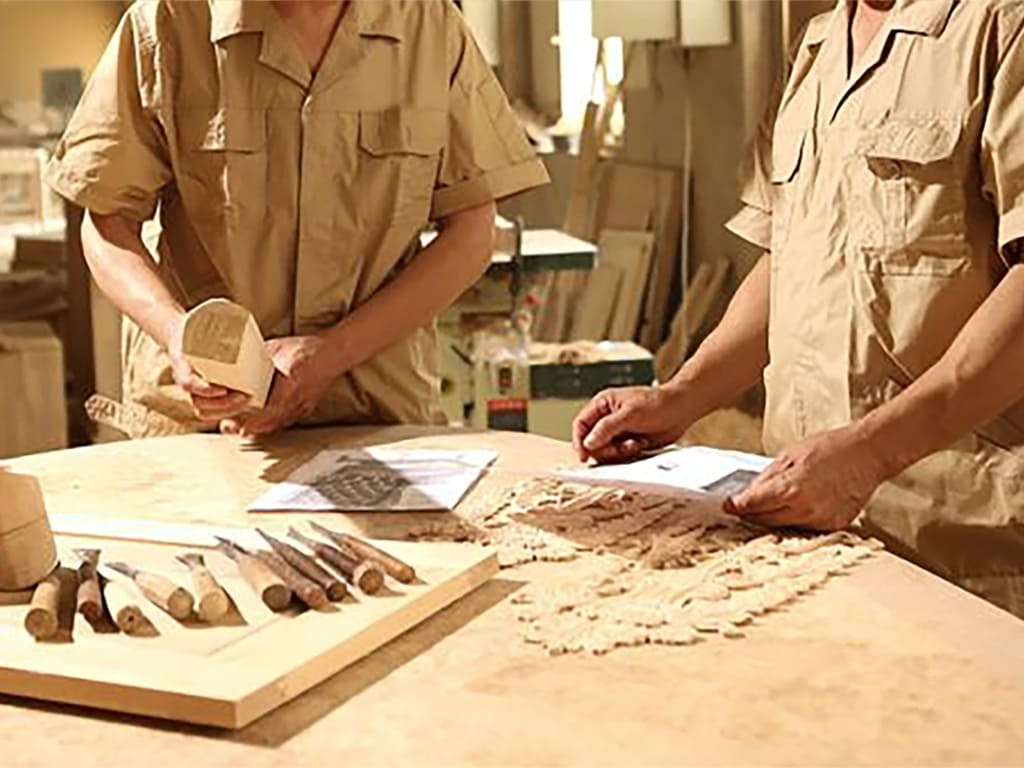 workshop of factory